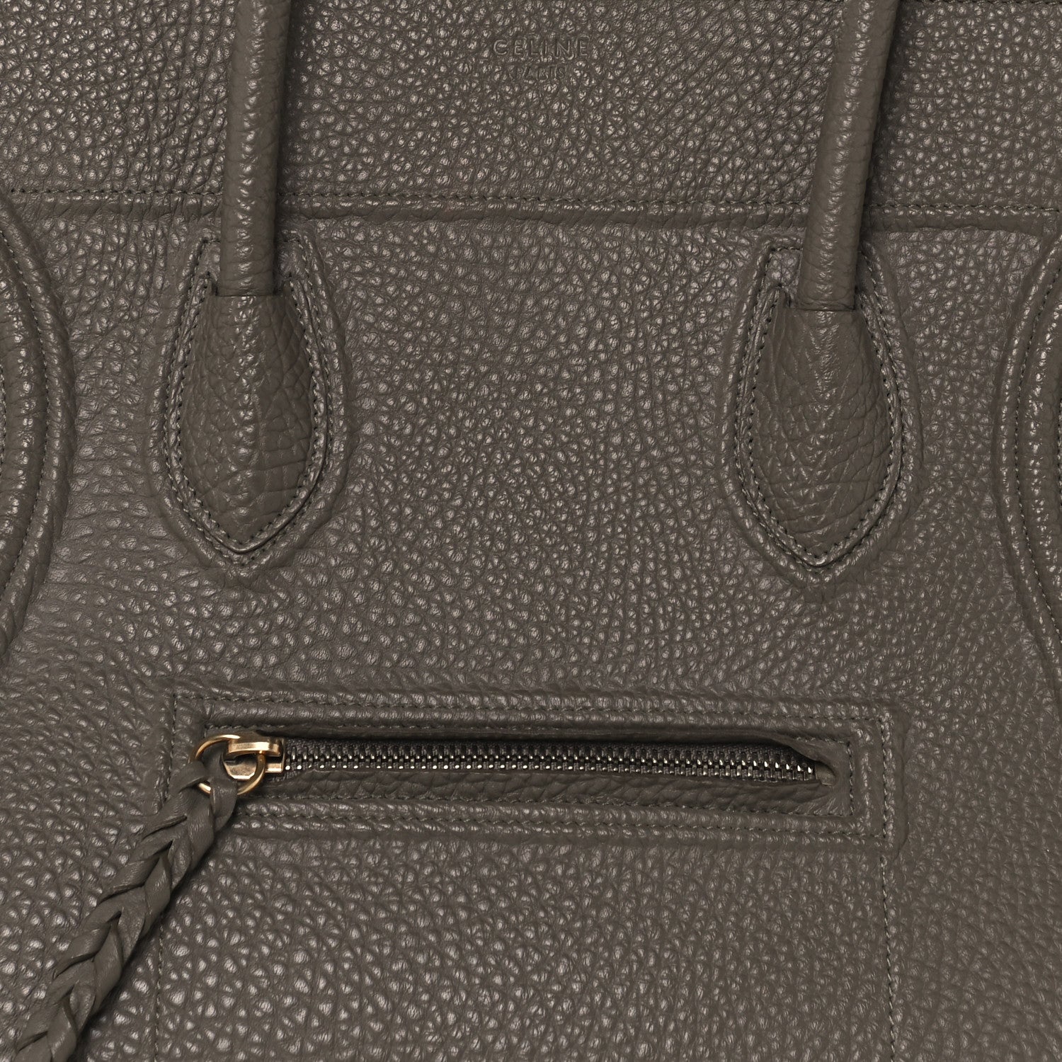 Celine Bullhide Medium Phantom Luggage Taupe 7 of 9