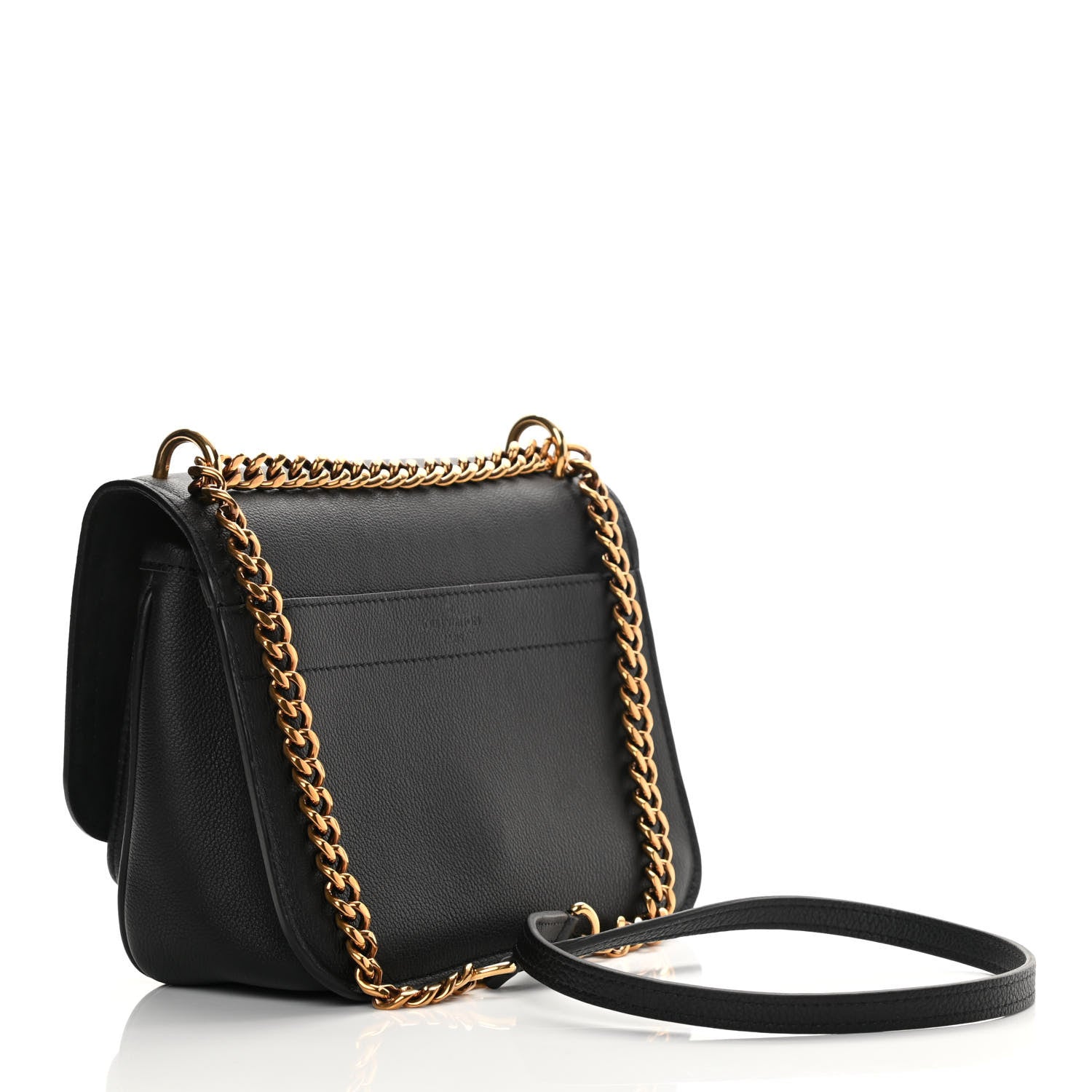 Louis Vuitton Grained Calfskin Lockme Chain Bag PM Black 3 of 13