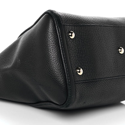 Gucci Pebbled Calfskin Small Soho Top Handle Bag Black 8 of 10