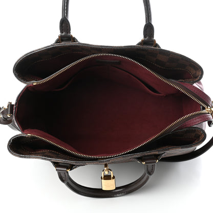 Louis Vuitton Cuir Taurillon Damier Ebene Normandy Bordeaux 4 of 4