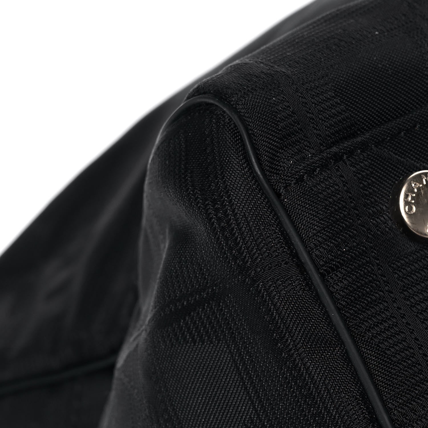 Chanel Nylon Large Travel Tote Black 9 of 13