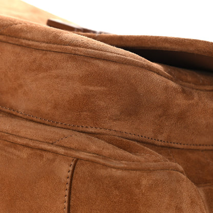 Saint Laurent Suede Monogram Medium Niki Chain Satchel Cinnamon 10 of 12