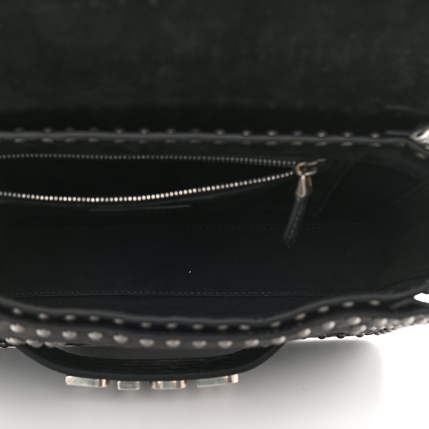 Christian Dior Calfskin Studded Dio(r)evolution Flap Bag Black 5 of 10