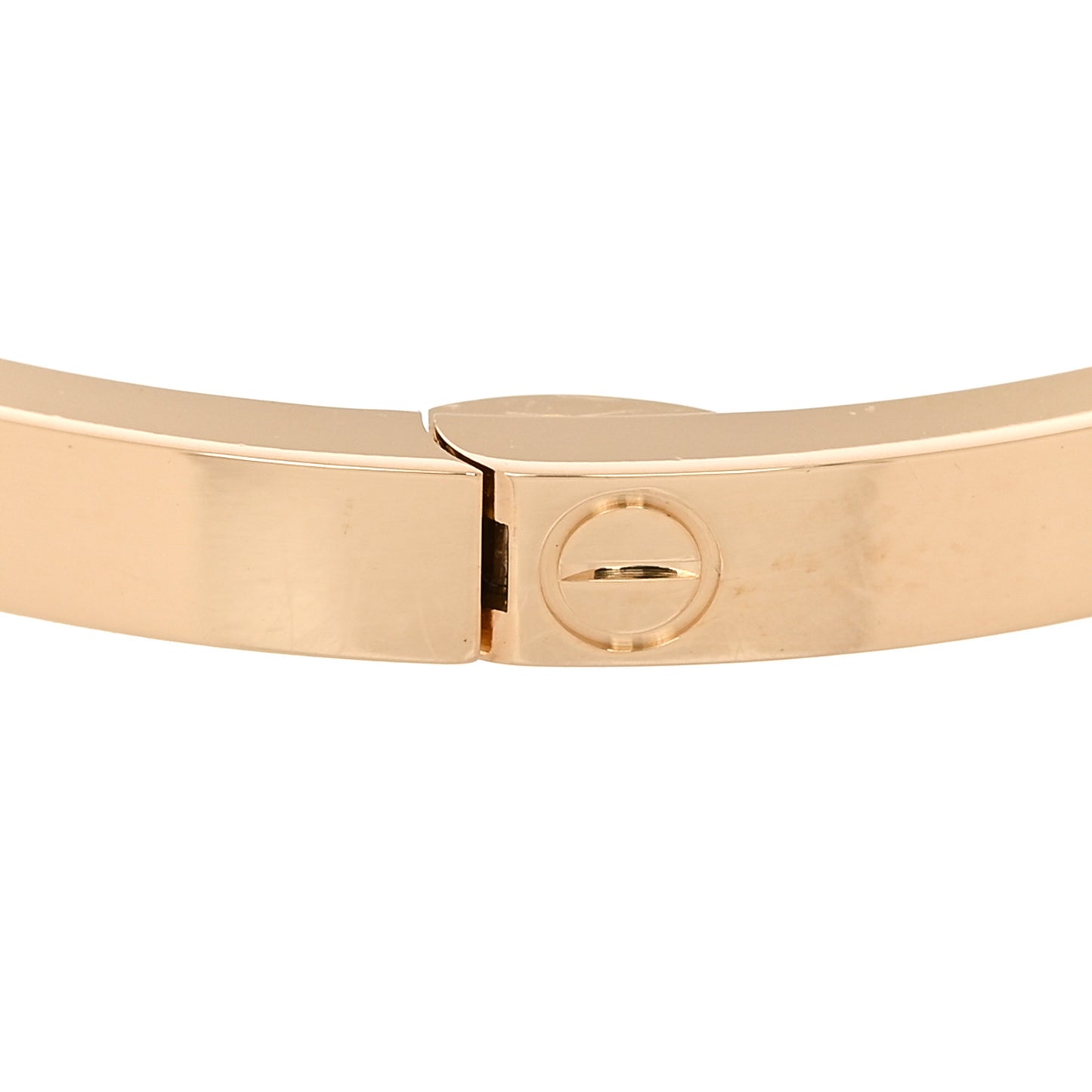 18K Yellow Gold 6 Diamond Small LOVE Bracelet 16