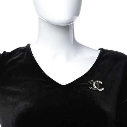 Chanel Crystal CC Pharrell Brooch Gold 2 of 5