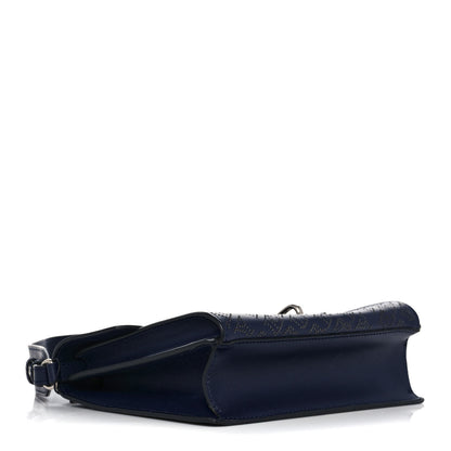 Burberry Calfskin Perforated Small Macken Crossbody Bag Regency Blue 3 of 9