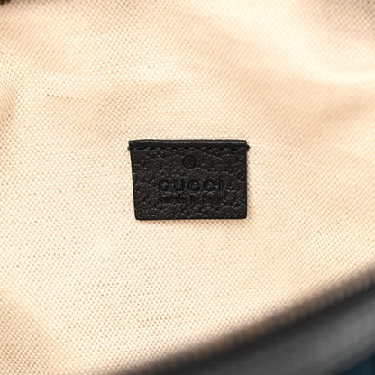 Gucci Velvet GG Monogram Web Belt Bag Blue Beige 6 of 10