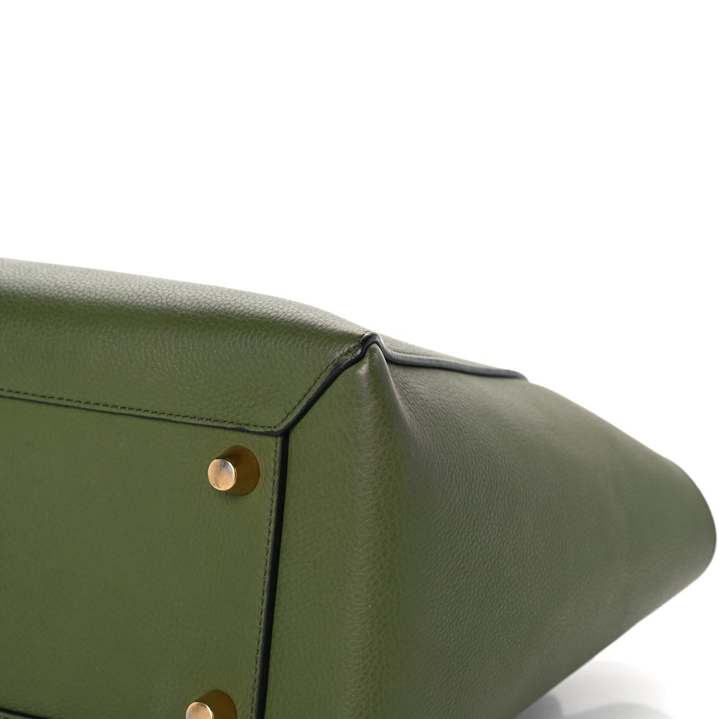 Baby Grained Calfskin Mini Belt Bag Green