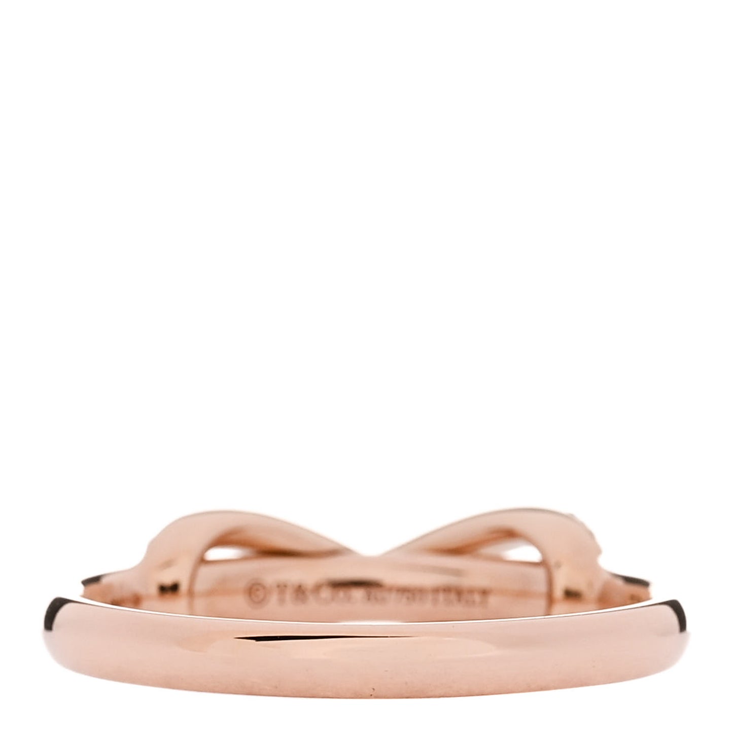 18K Rose Gold Diamond Infinity Ring 54 7