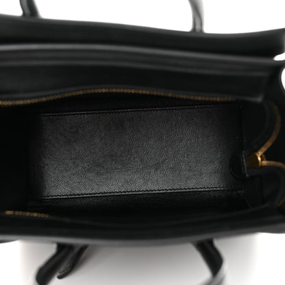 Celine Smooth Calfskin Nano Luggage Black 5 of 16