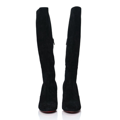 Christian Louboutin Veau Velours Cavalika 85 Boots 38 Black 2 of 10