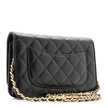 Chanel Caviar Quilted Wallet On Chain WOC Black 3 of 13