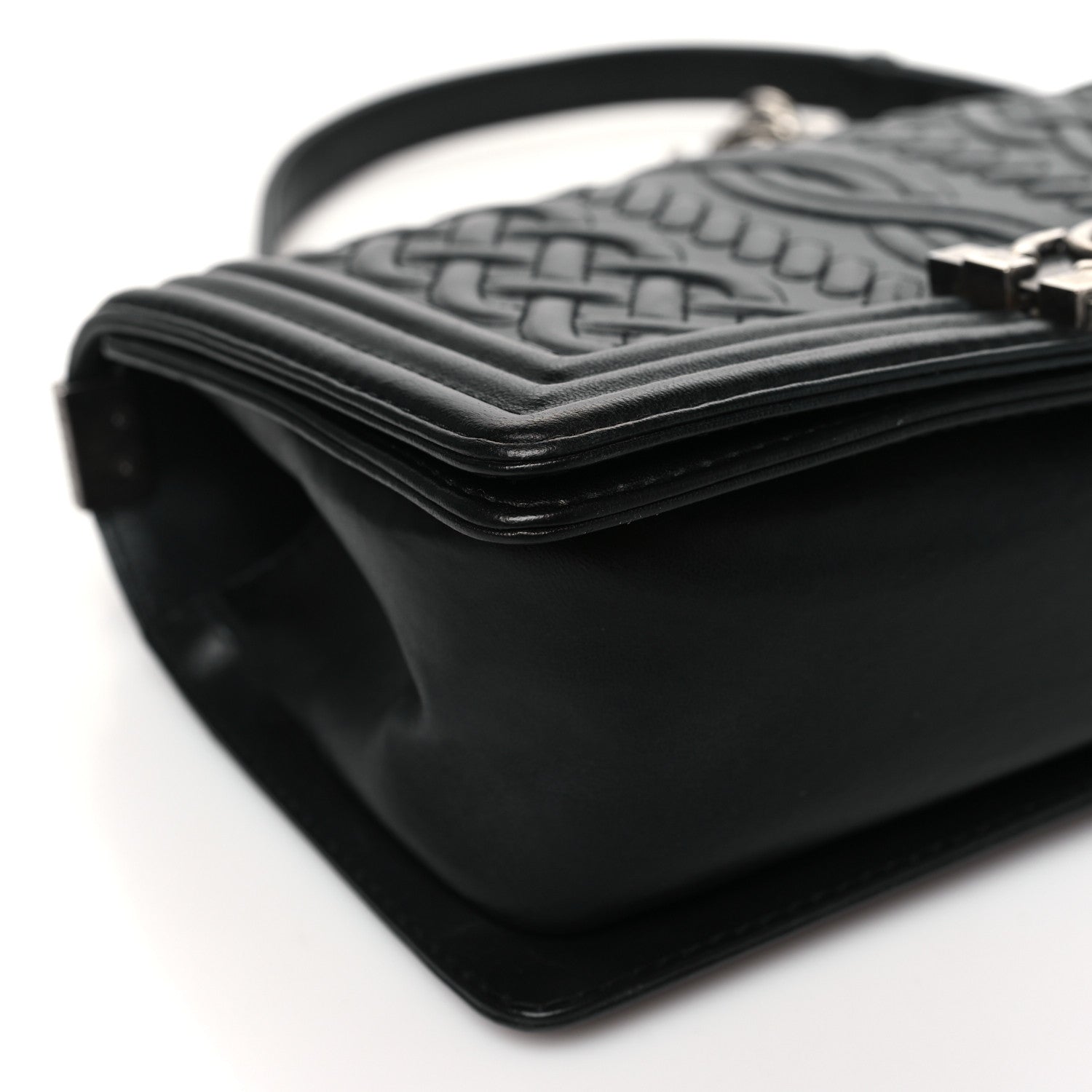 Chanel Lambskin Medium Celtic Boy Flap Black 9 of 11