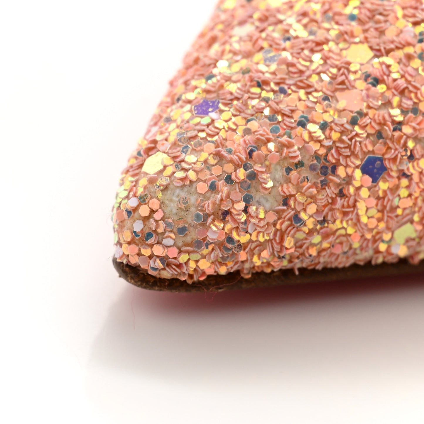 Patent Glitter Iriza 100 Pumps 39 Peach