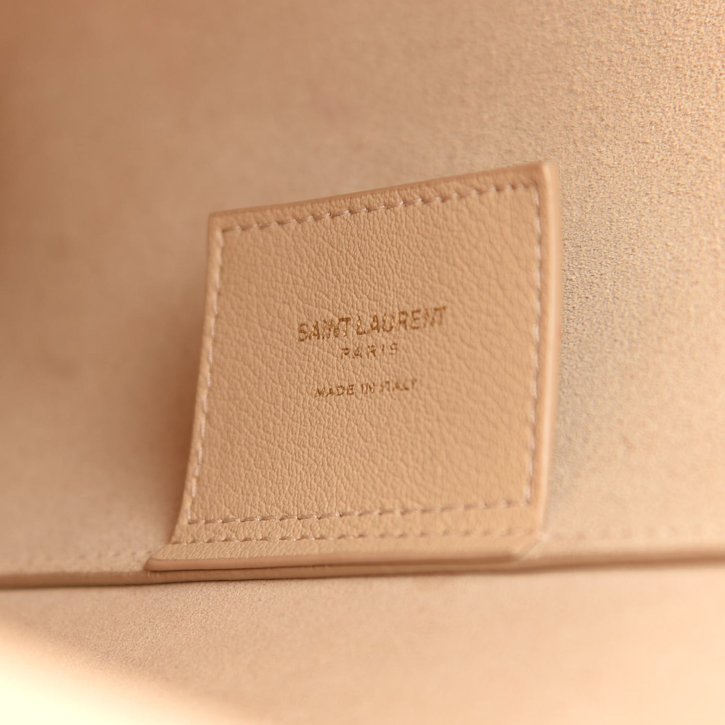 Calfskin Large Shopping Tote Nude Powder