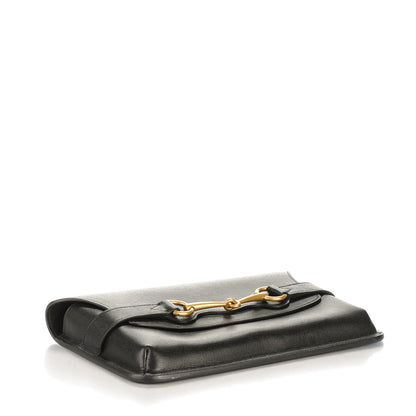 Gucci Calfskin Large Bright Bit Clutch Black 4 of 7