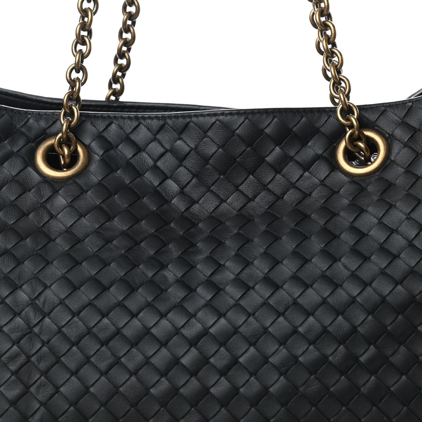 Nappa Intrecciato Large Tote Black