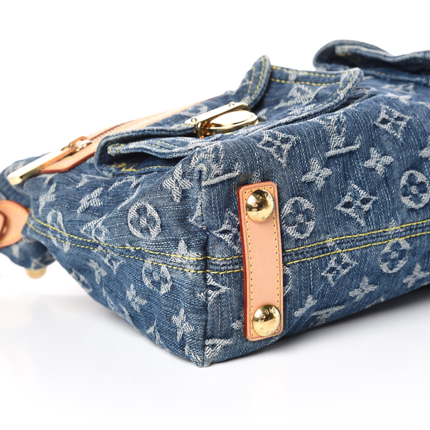 Louis Vuitton Monogram Denim Baggy PM Blue 7 of 9