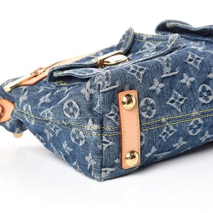 Louis Vuitton Monogram Denim Baggy PM Blue 7 of 9