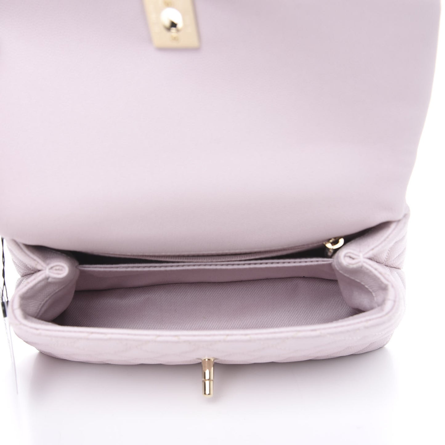 Caviar Quilted Mini Coco Handle Flap Lilas Lilac