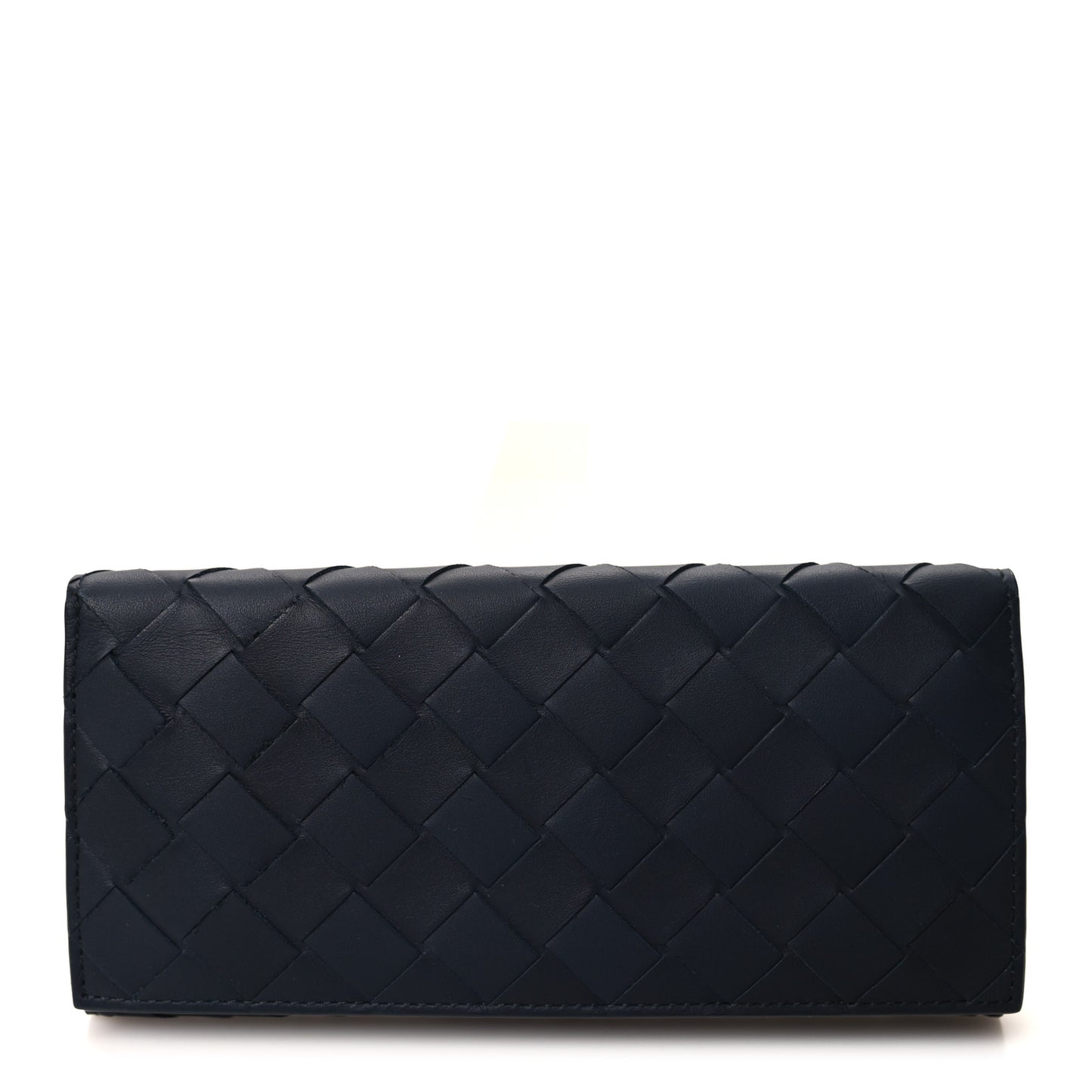 Nappa Intrecciato Continental Wallet Midnight