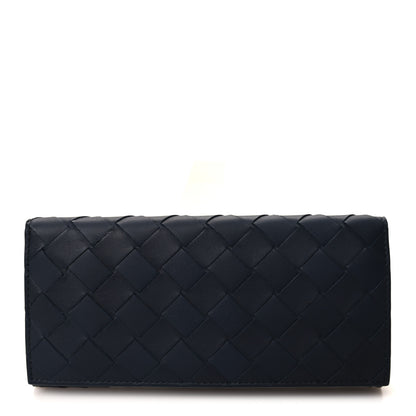 Bottega Veneta Nappa Intrecciato Continental Wallet Midnight 1 of 7