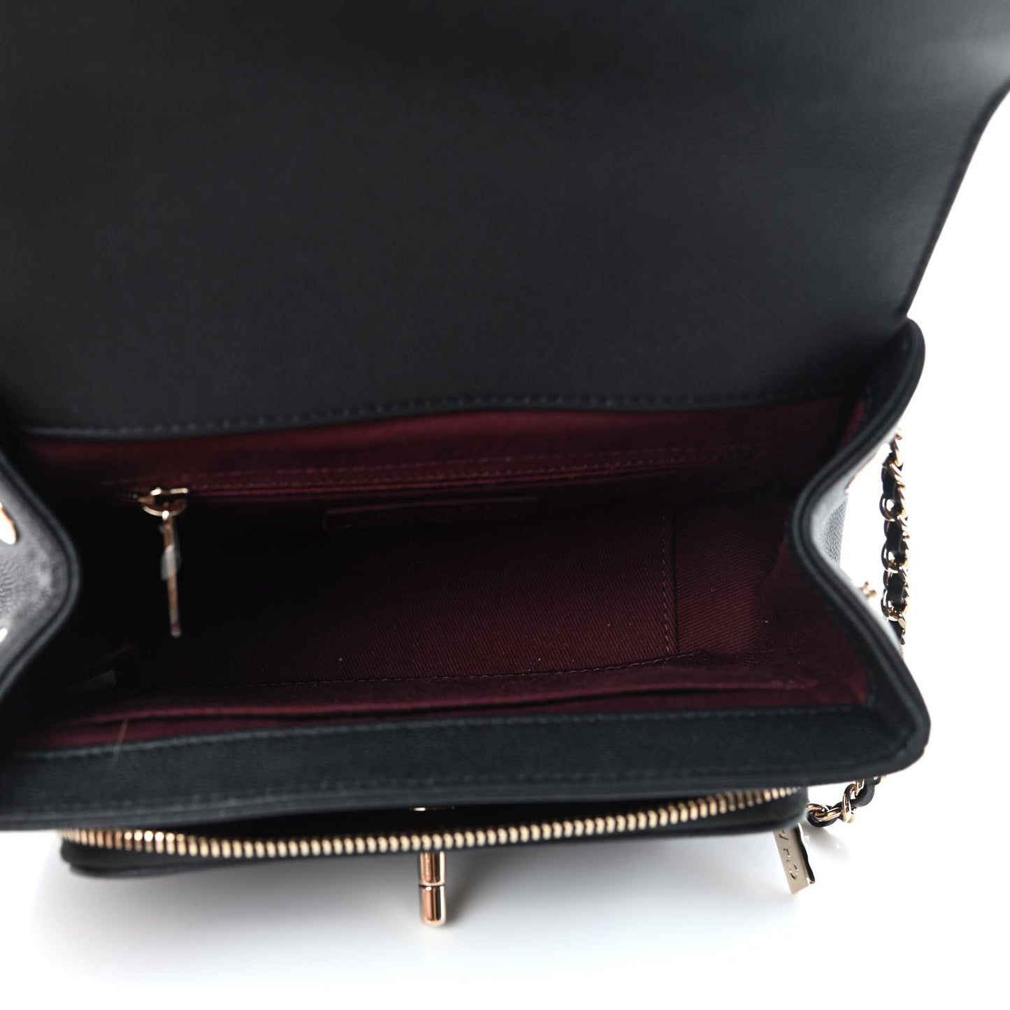 Caviar Quilted Small Business Affinity Flap Black