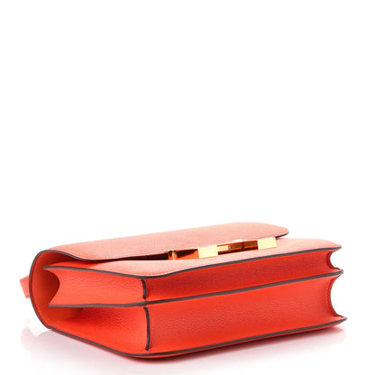 Hermes Evercolor Constance 24 Orange Poppy 5 of 23