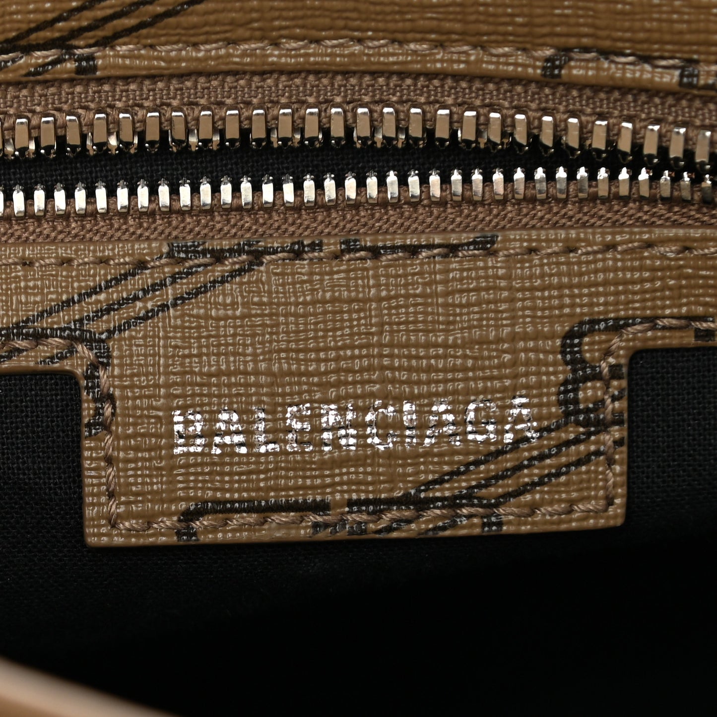 Coated Canvas BB Monogram Neo Cagole Handbag XS Beige Brown