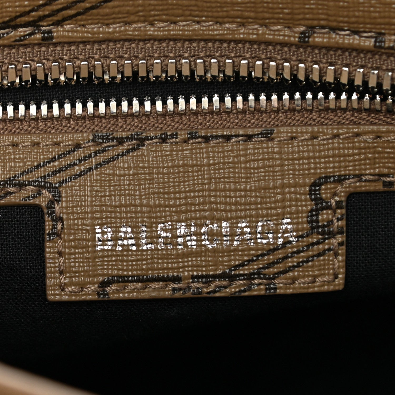 Balenciaga Coated Canvas BB Monogram Neo Cagole Handbag XS Beige Brown 6 of 10