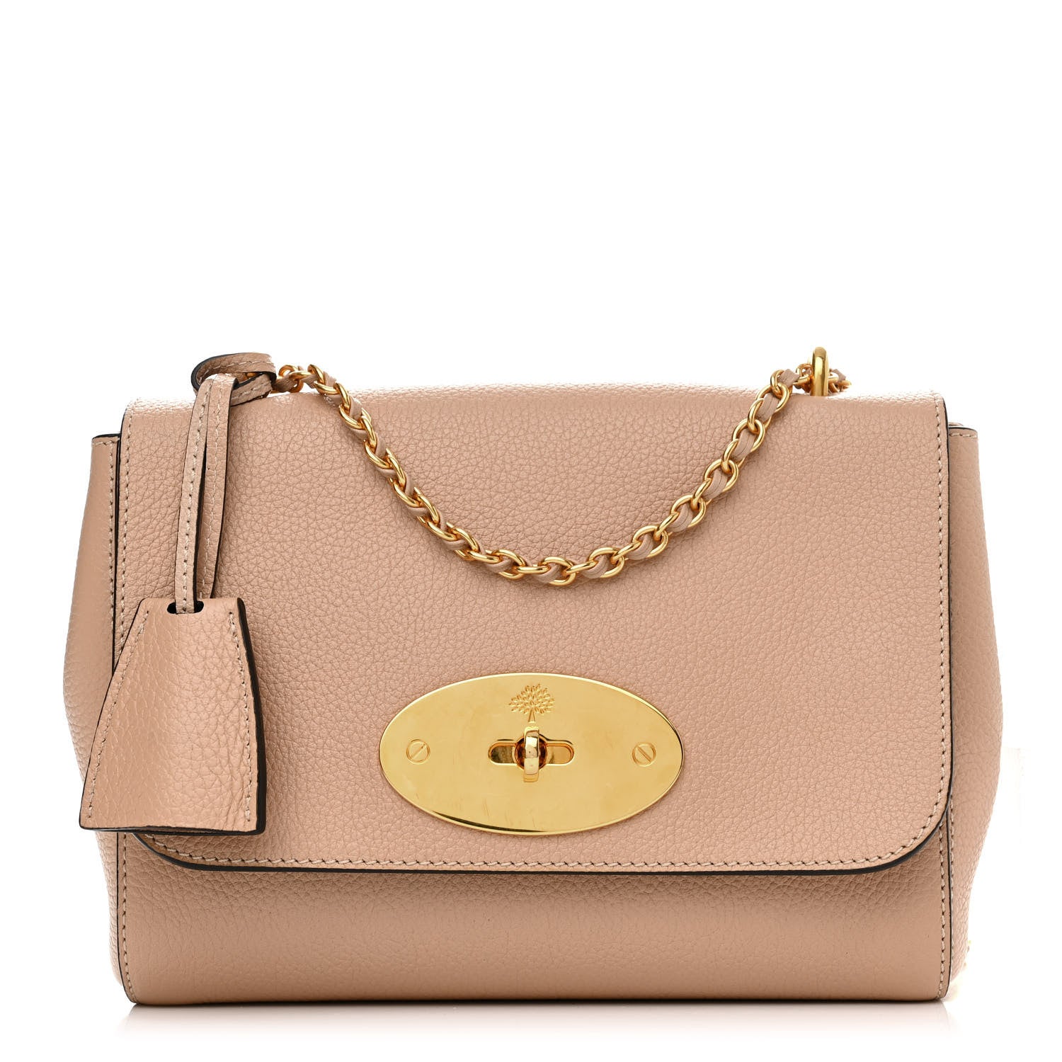 Mulberry Small Classic Grain Calfskin Small Lily Flap Light Salmon 1 of 11