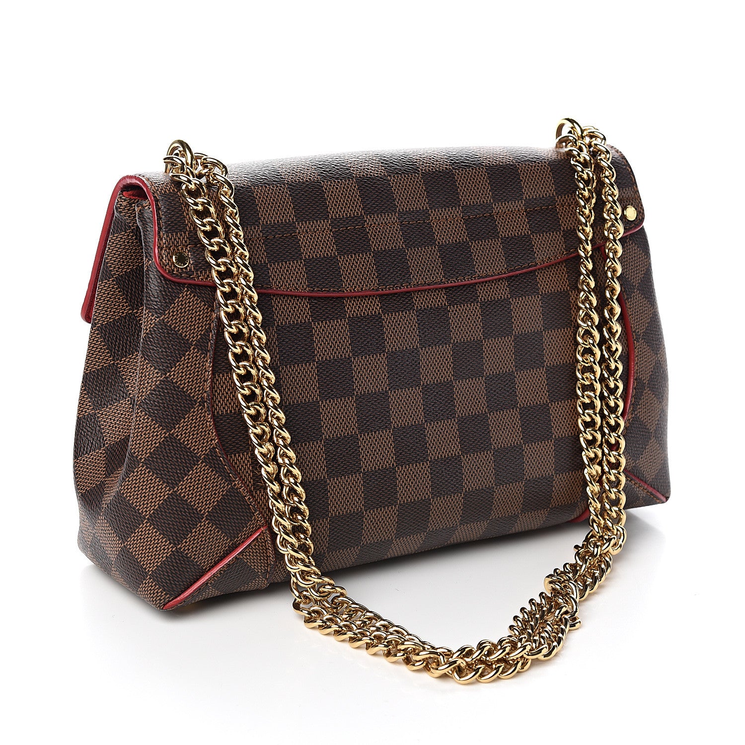 Louis Vuitton Damier Ebene Caissa Clutch Cherry 2 of 8