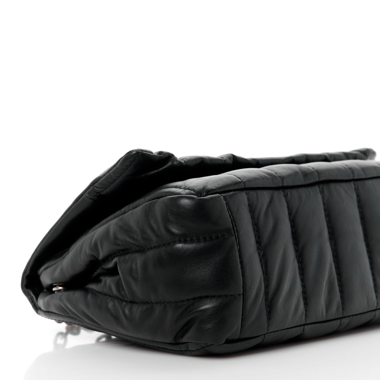 Balenciaga Calfskin Quilted Mini Monaco Chain Shoulder Bag Black 9 of 10