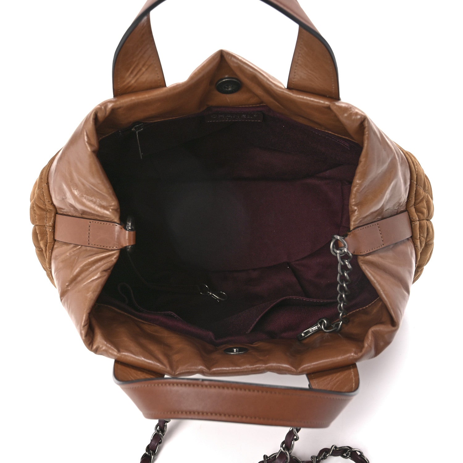 Chanel Iridescent Calfskin Small In The Mix Tote Light Brown 5 of 11