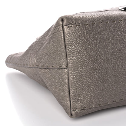 Fendi Cuoio Romano Selleria Small Villa Borghese Tote Peltro 9 of 10
