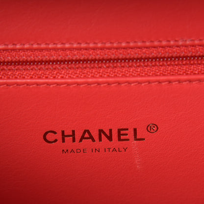 Chanel Caviar Quilted Medium CC Filigree Vanity Case Red 6 of 10