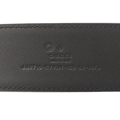 Gucci Monogram Dollar Calfskin 40mm Belt 105 42 Beige Ebony Testa di Moro 5 of 6