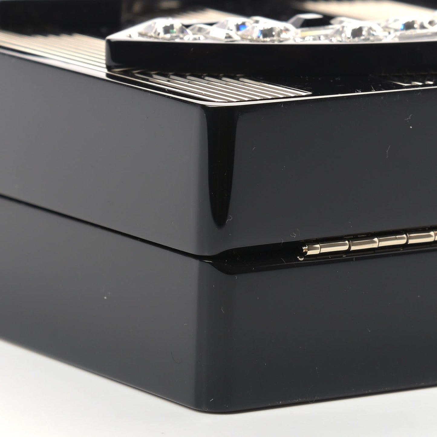 Plexiglass Strass N°5 Minaudière Black Gold