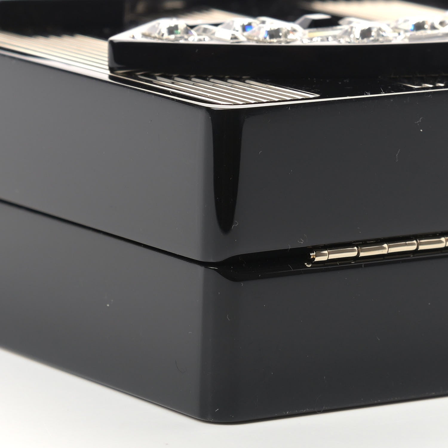 Chanel Plexiglass Strass N°5 Minaudière Black Gold 7 of 8