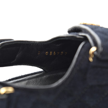 Chanel Denim Quilted Velcro Dad Sandals 41 Blue 8 of 9