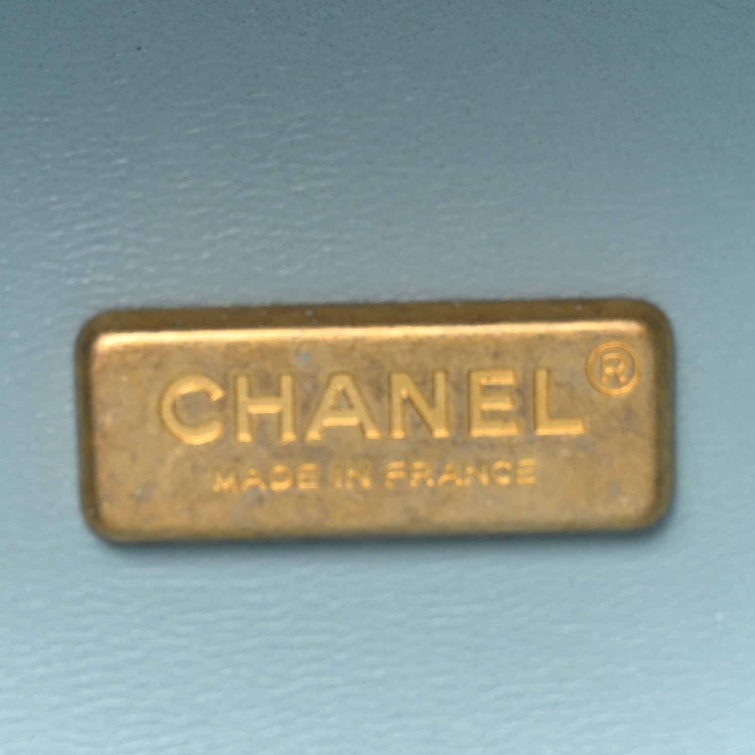 Chanel Lambskin Quilted CC Bubble Vanity Case With Chain Light Blue 6 of 10
