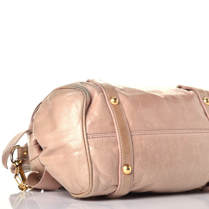 Miu Miu Vitello Lux Mini Bow Bag Cipria 9 of 12