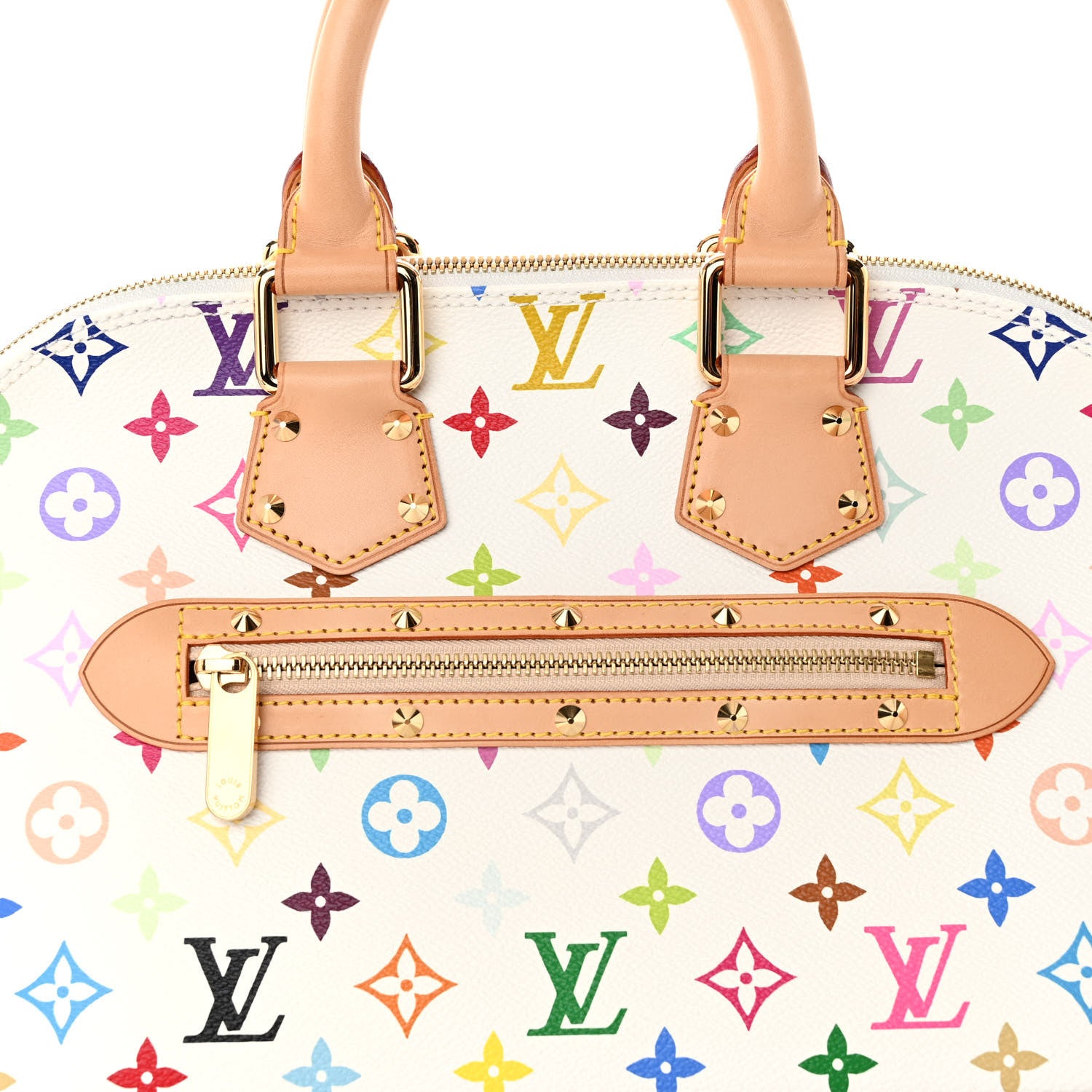 Louis Vuitton Monogram Multicolor Alma White 7 of 9