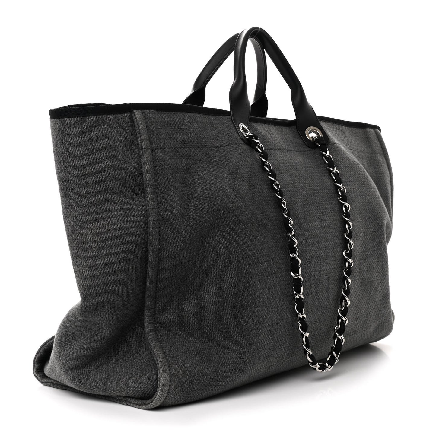 Canvas Extra Large Deauville Tote Grey