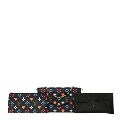 Louis Vuitton Game On Felicie Chain Wallet Black 1 of 12