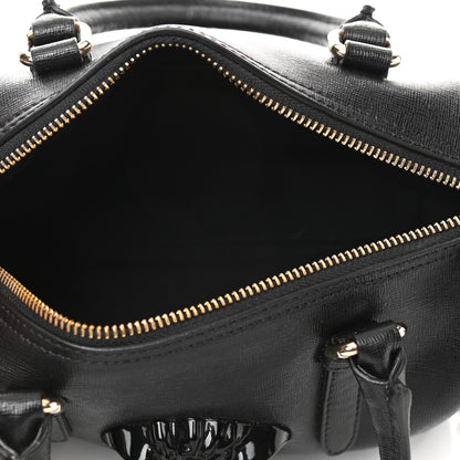 Versace Saffiano Calfskin Palazzo Duffle Bag Black 5 of 8