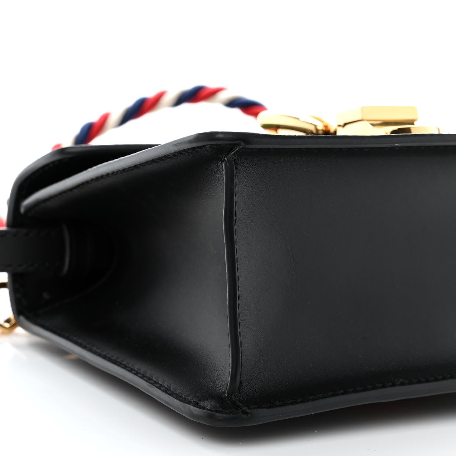 Gucci Calfskin Mini Sylvie Top Handle Bag Black 9 of 12