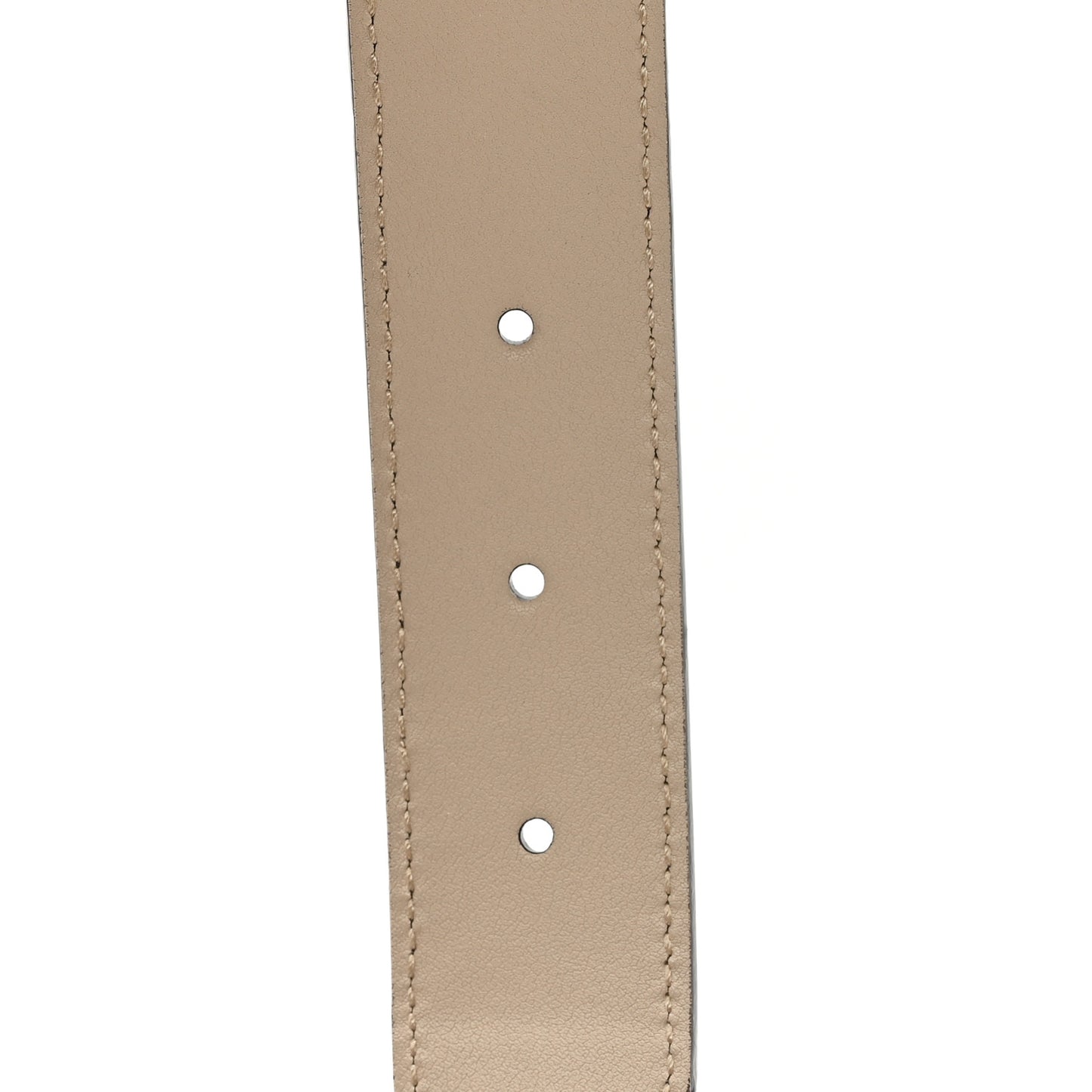 GG Supreme Monogram Matte Plutone Calfskin Double G 40mm Belt 90 36 Beige Ebony Mystic White