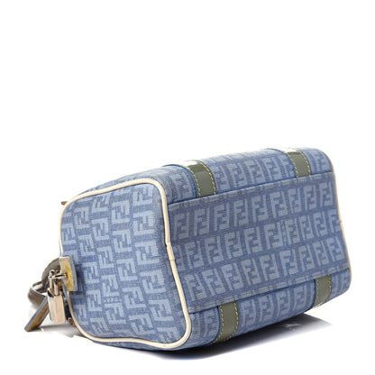 Fendi Zucchino Patent Mini Forever Boston Celeste Grigio Lunai Multicolor 3 of 11