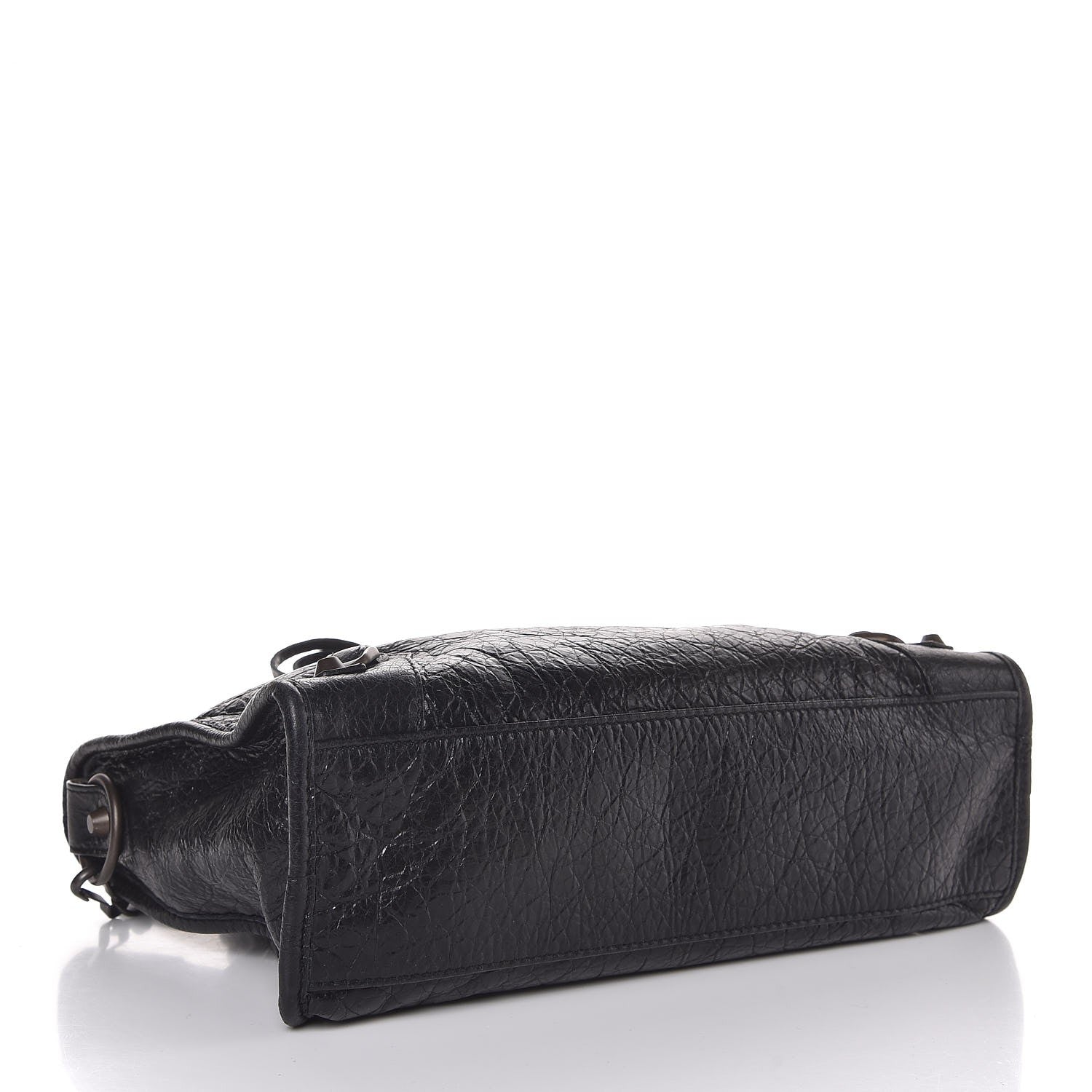 Balenciaga Agneau Classic Hardware S City Logo Strap Black White 5 of 8